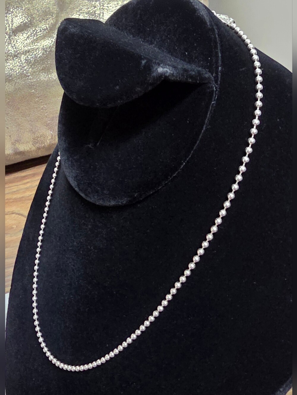 Tiffany & Co. 925 Sterling Silver Ball Chain Necklace